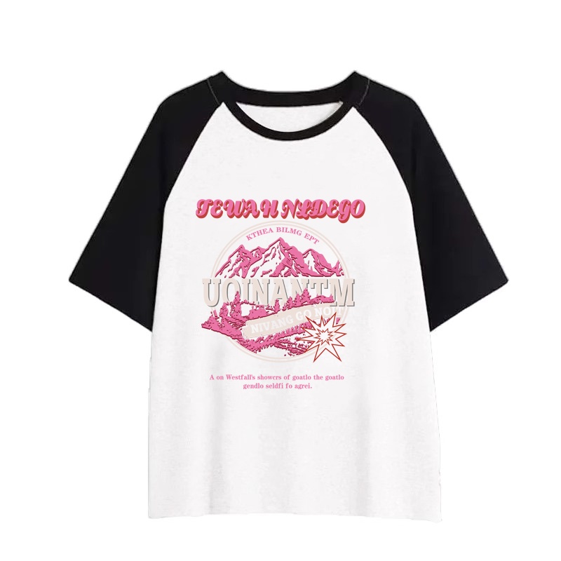 NRVP Áo Thun 100% Cotton Tay NgắN In Hoạ TiếT ĐộC ĐáO Phong CáCh HàN QuốC 2023