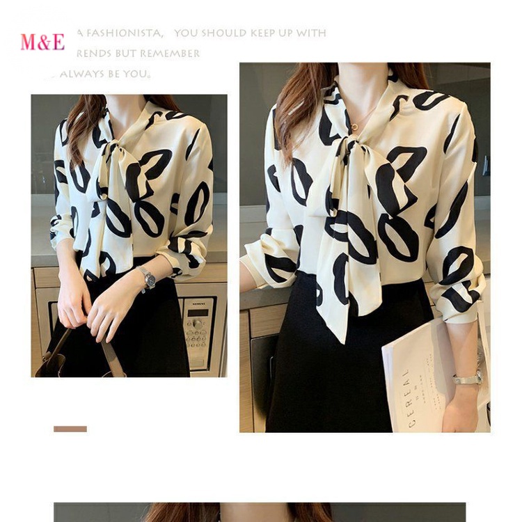 Áo Sơ Mi Chiffon Tay Dài Thời Trang Xuân Hè 2023 Phong Cách Mới 2023