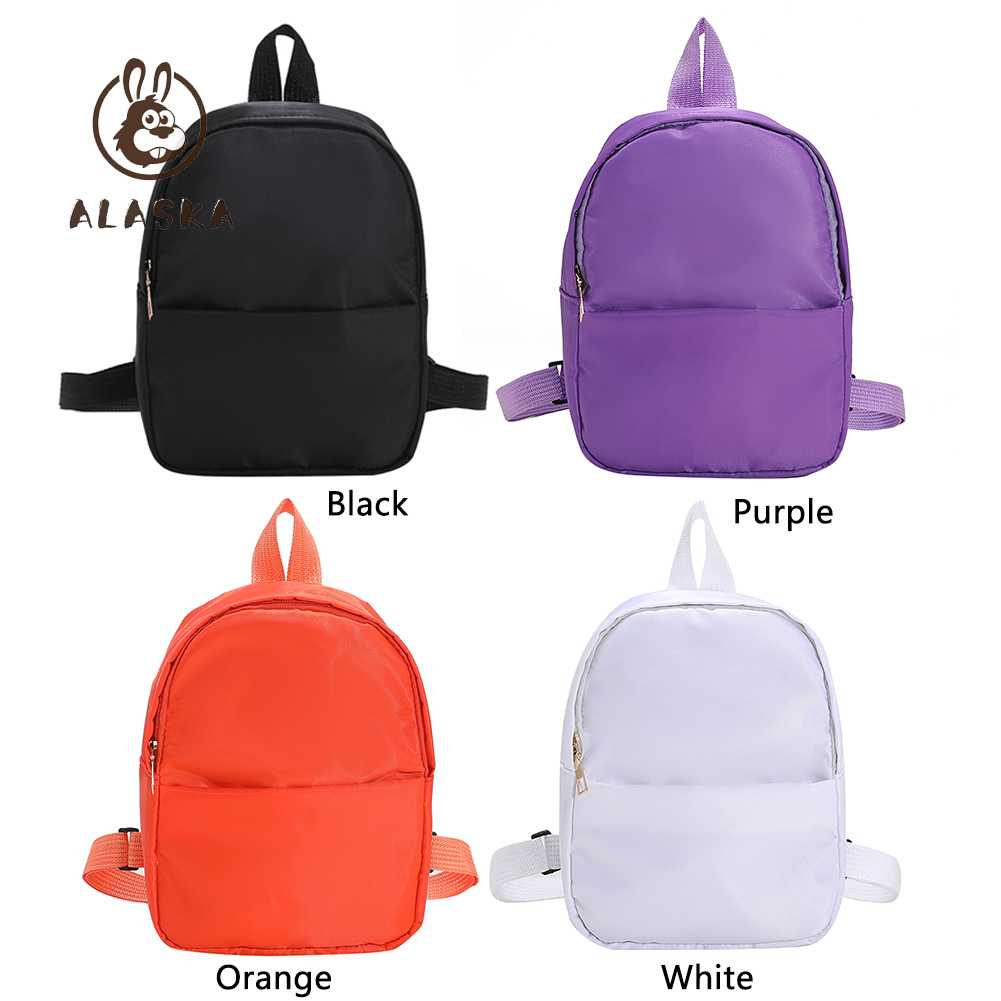 Balo Đi Học Màu Trơn Bằng Nylon Thời Trang Cho Nữ # [alaska.vn]