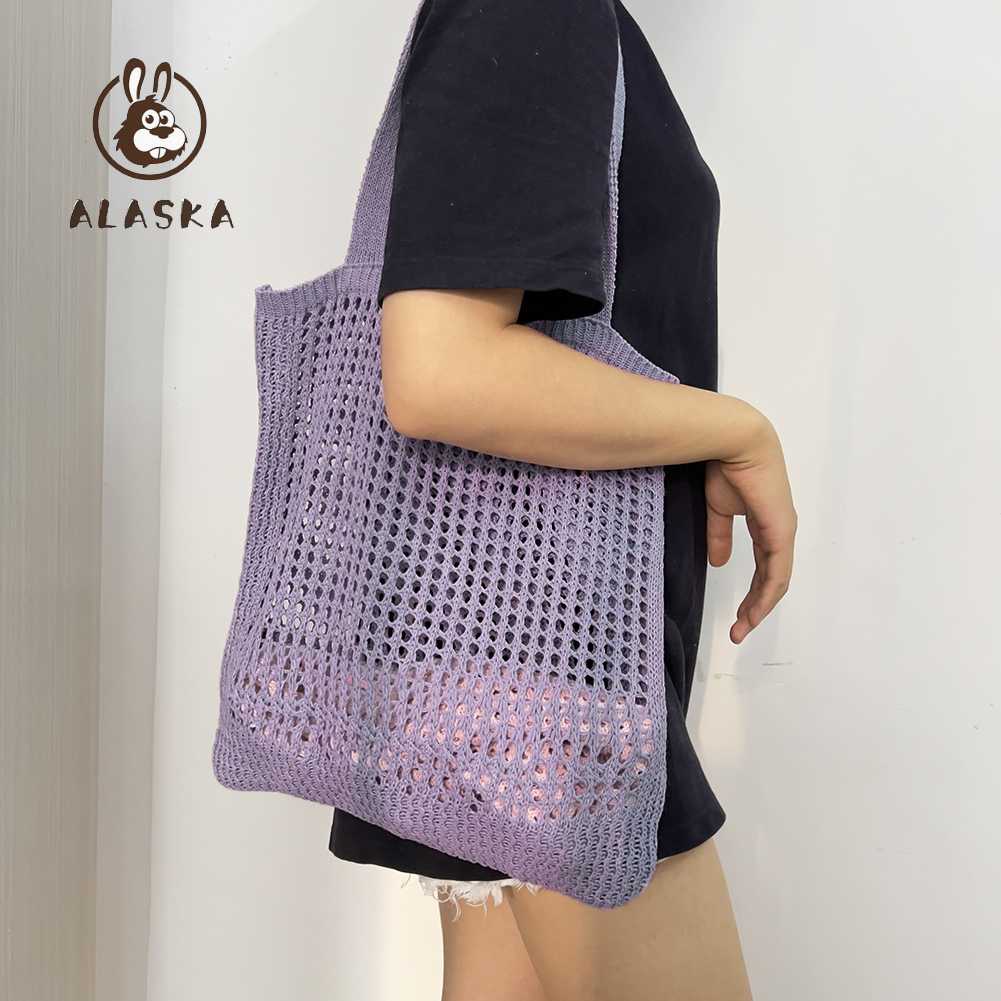 Túi Xách Tote Sợi Polyester Sức Chứa Lớn Giải Trí Hàng Ngày [alaska.vn]