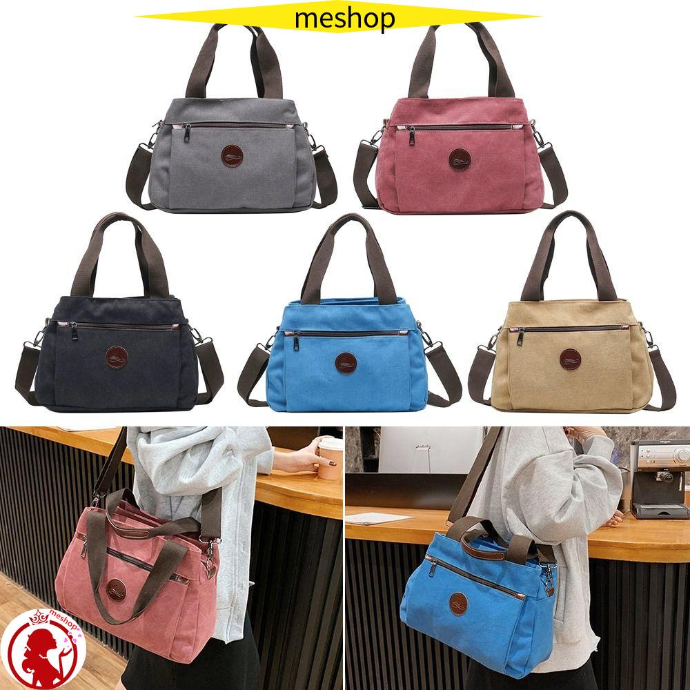 Túi Đeo Vai Bằng Vải Canvas Thiết Kế Giản Dị Thời Trang