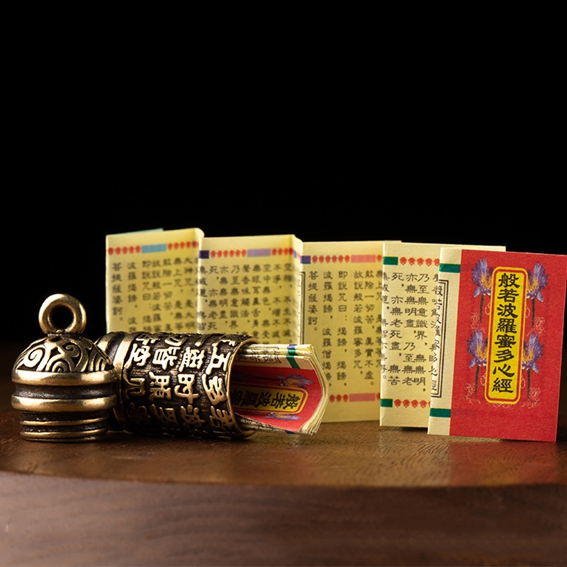 Móc Khóa Hình Chai Nước Sutra Trung Hoa Tây Tạng