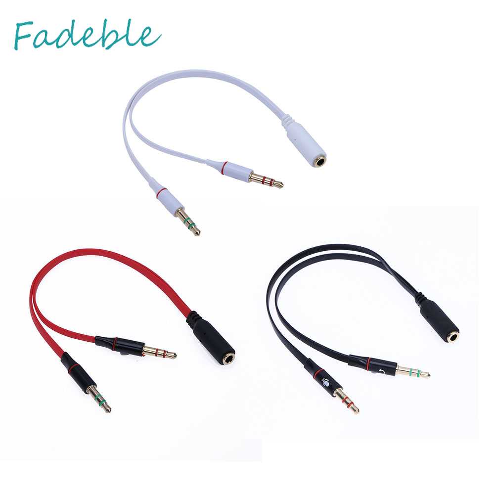 Cáp Chuyển Đổi Âm Thanh 3.5mm 1 Sang 2 Lỗ Chuyên Dụng Cho Tai Nghe / Mic