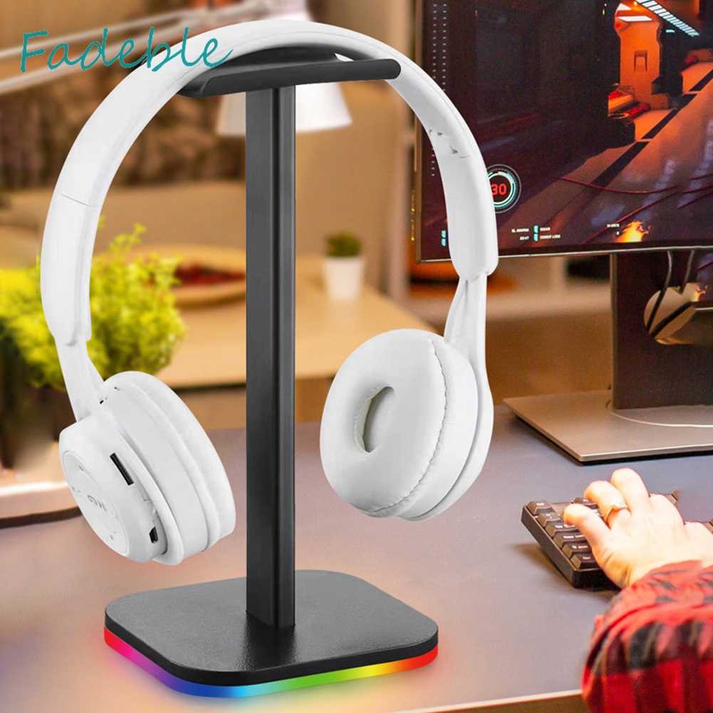 Giá Đỡ Tai Nghe Chơi Game Có Đèn LED RGB Cổng USB