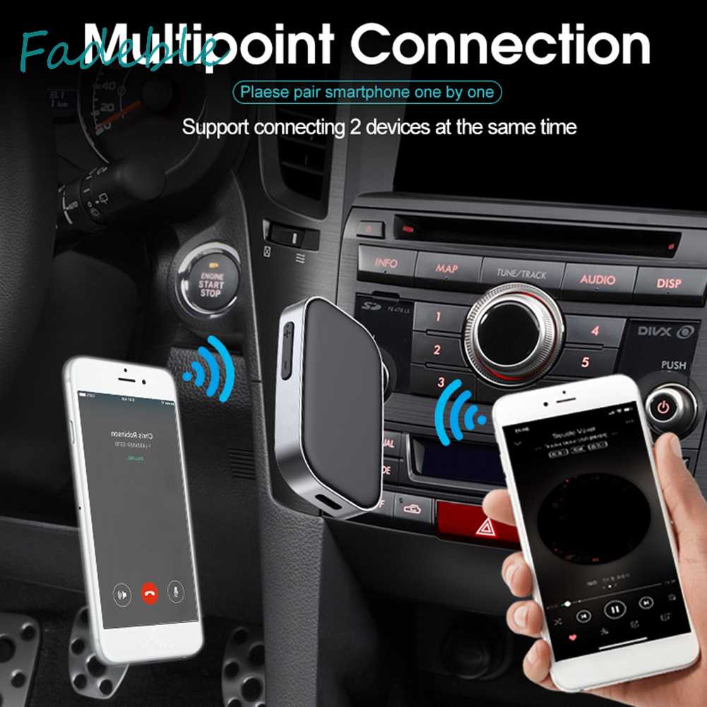 Thiết Bị Nhận Tín Hiệu Bluetooth 5.0 J22 Có Giắc Cắm 3.5mm Cho Tai Nghe Trên Ô Tô