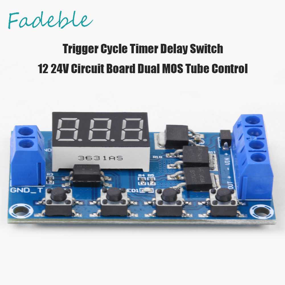 Bảng Mạch Điều Khiển Hẹn Giờ 12 24V