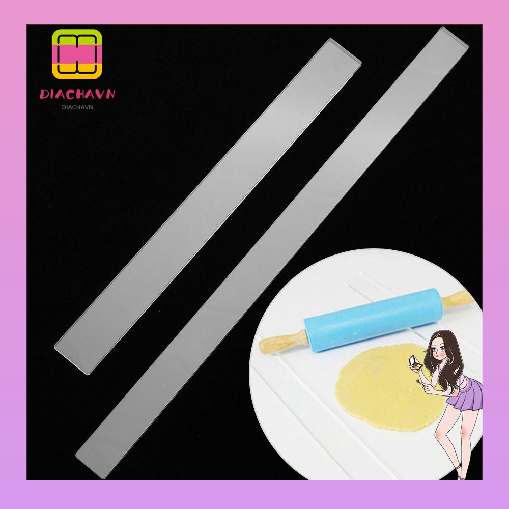 Set 2 Thước Đo Độ Sâu Của Bánh Kem Bằng Acrylic Tiện Dụng