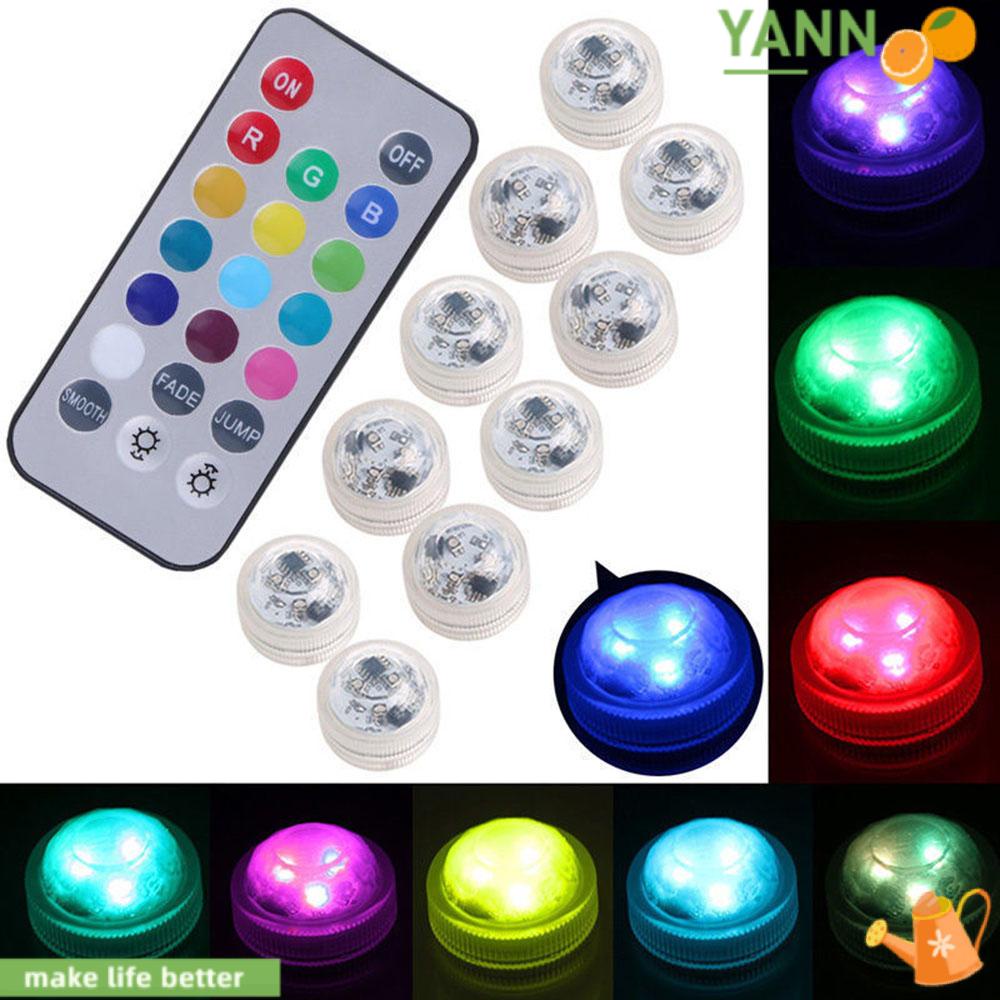 Đèn Chìm Yan1 Không Dây Siêu Sáng Màu RGB Thời Trang