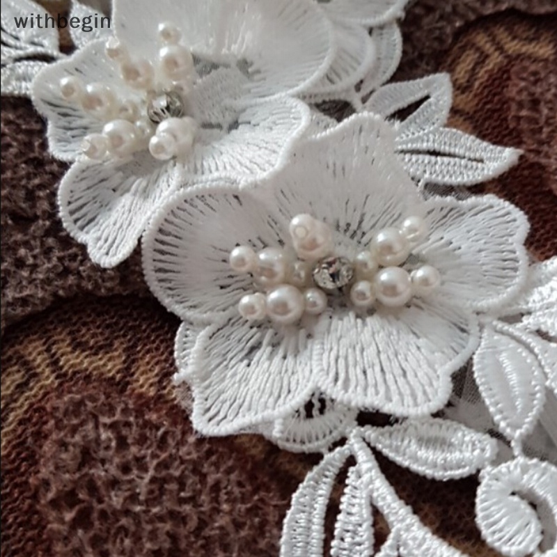 1 Cái Nịt Bít Tất Ren Đính Đá Màu Trắng Gợi Cảm Cho Nữ