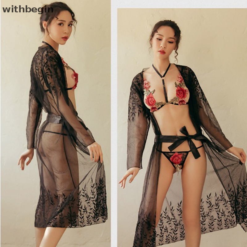 Bộ Đồ Lót Thêu Hoa Quyến Rũ Dành Cho Nữ N n n n n n