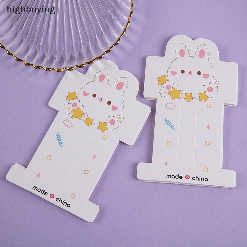 Set 50 Thẻ Hình Thỏ Hoạt Hình Xinh Xắn Dùng Để Trang Trí Dây Buộc Tóc / Vòng Tay / Vòng cổ