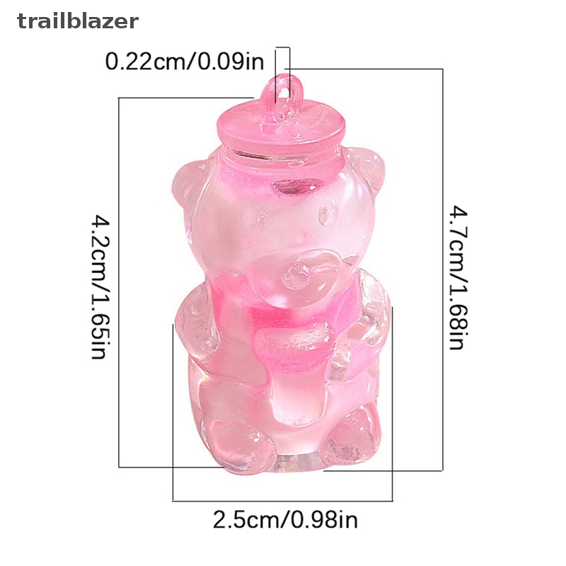 Đồ trang trí Chú Gấu Phát Sáng Trong Bóng Tối Mini Bằng Nhựa Resin Độc Đáo Dùng Trang Trí