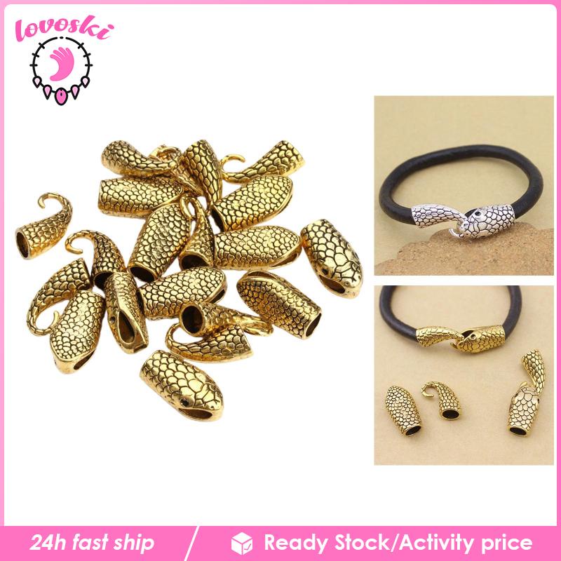 Set 10 Đầu Rắn Bện Vòng Tay DIY Thời Trang Cho Nữ