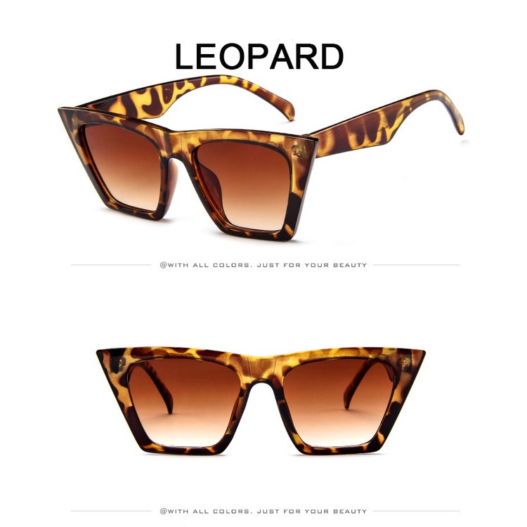 Kính Mát Hình Mắt Mèo Chống Tia UV400 Màu Sắc Kẹo Ngọt Phong Cách Retro Dành Cho Nữ