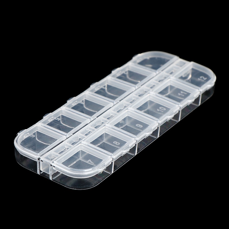 1 Hộp Đựng 12 Ngăn Chỉnh Hình Băng Keo