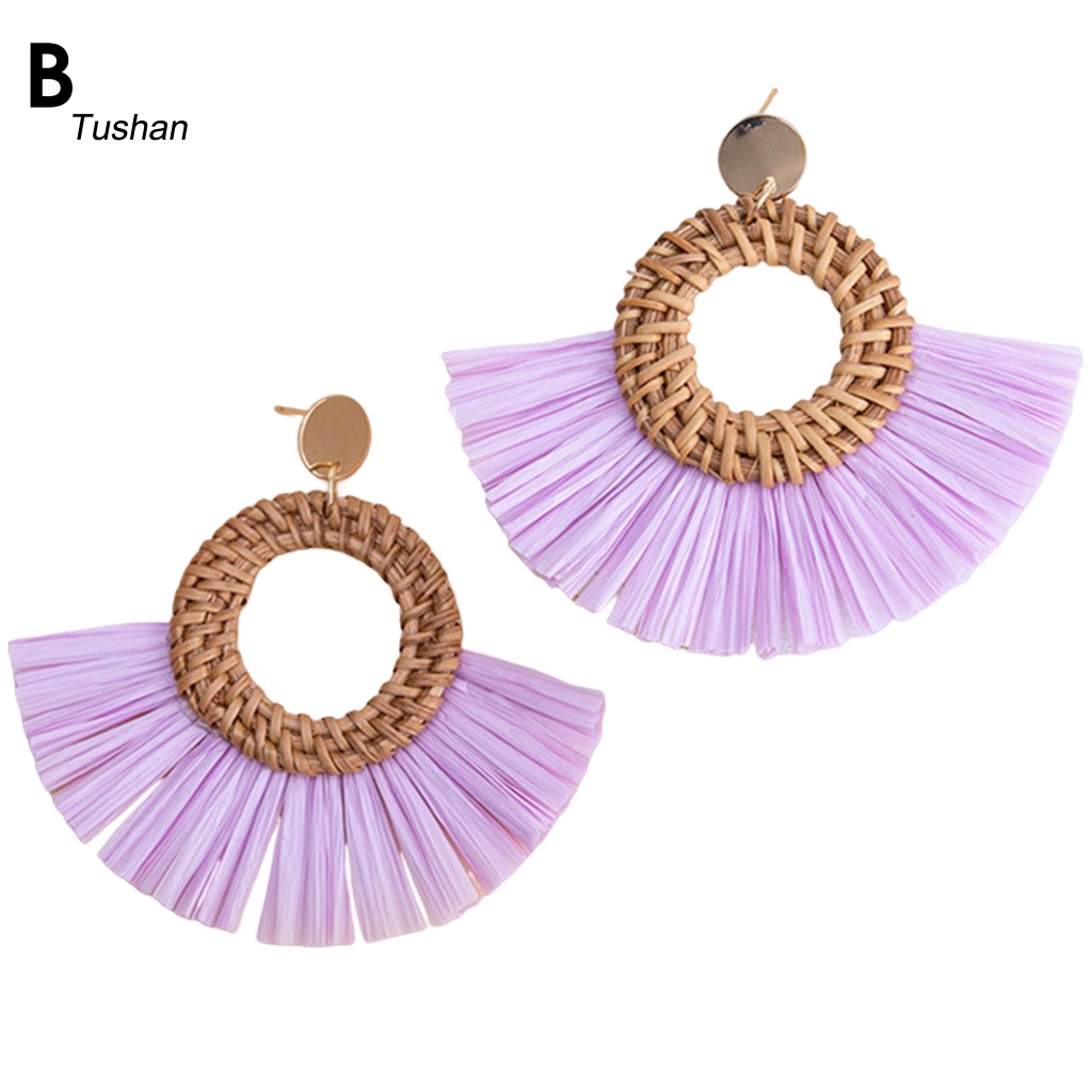 Bông Tai Tua Rua Phong Cách Dân Tộc Thanh Lịch Cho Nữ