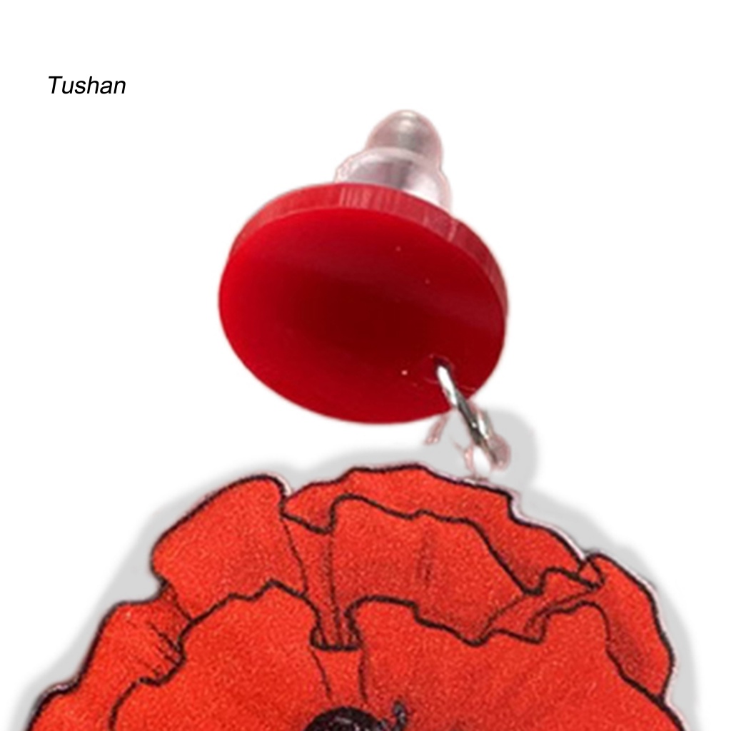 1 Đôi Bông Tai Hình Hoa Màu Sắc Tươi Sáng Phong Cách Hàn Quốc Cho Nữ