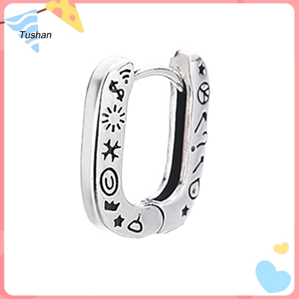 [Ts] 1 Khuyên Tai Dạng Xoắn Ốc Màu Bạc Bóng Cao Quyến Rũ Sáng Bóng Quyến Rũ Cho Nữ