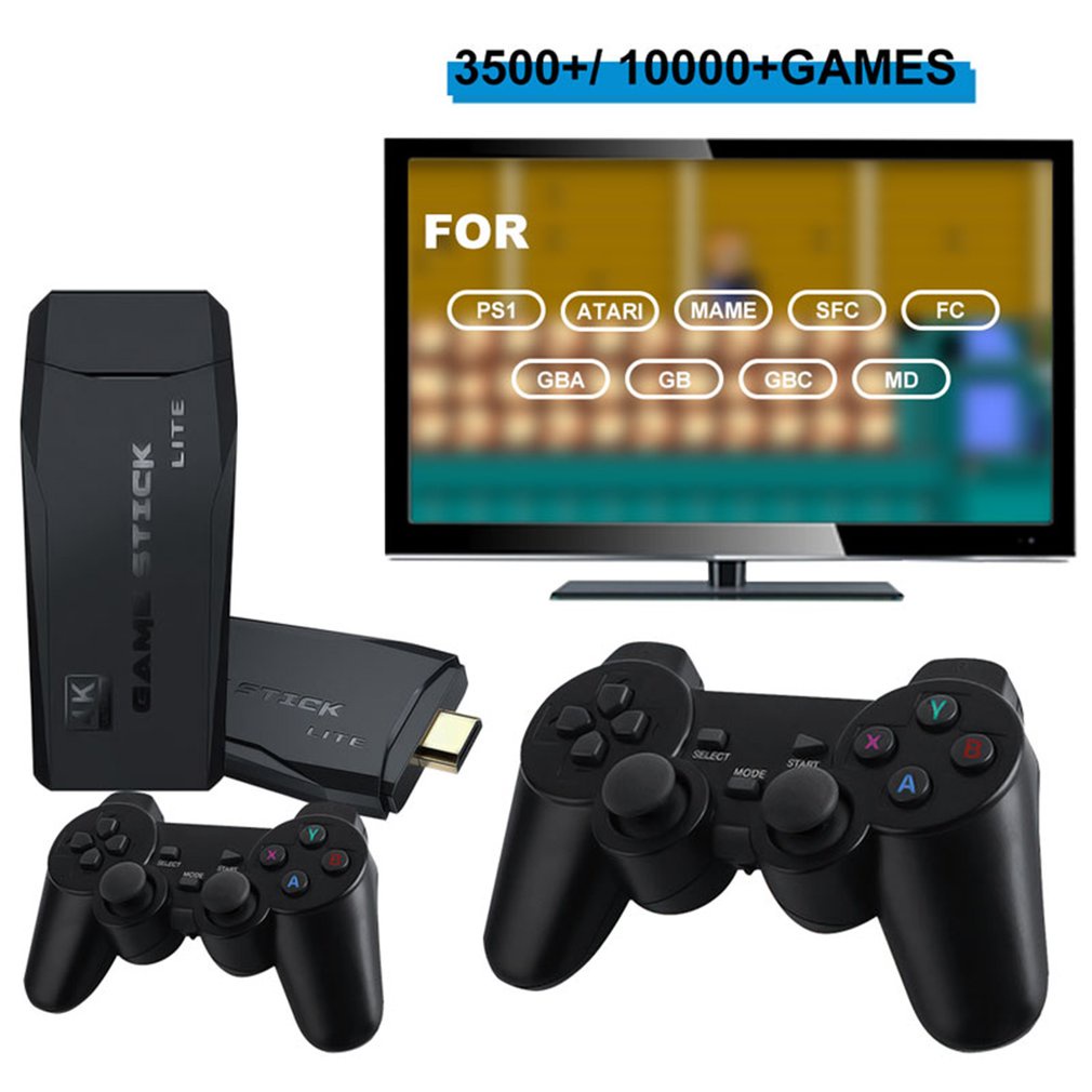 M8 Game Console Wireless 2.4G High Defintion Video Classical Gaming Funny Creative 32G Memory Games Stick For Ps1 [Q/7]