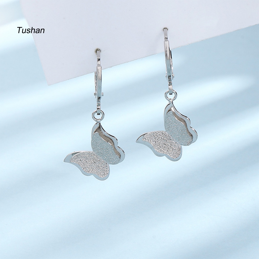 [Ts] 1 Khuyên Tai Vòng Thả Tối Giản Bóng Cao Không Gây Dị Ứng Thời Trang Quà Tặng Cao Cấp Cho Nữ Dating