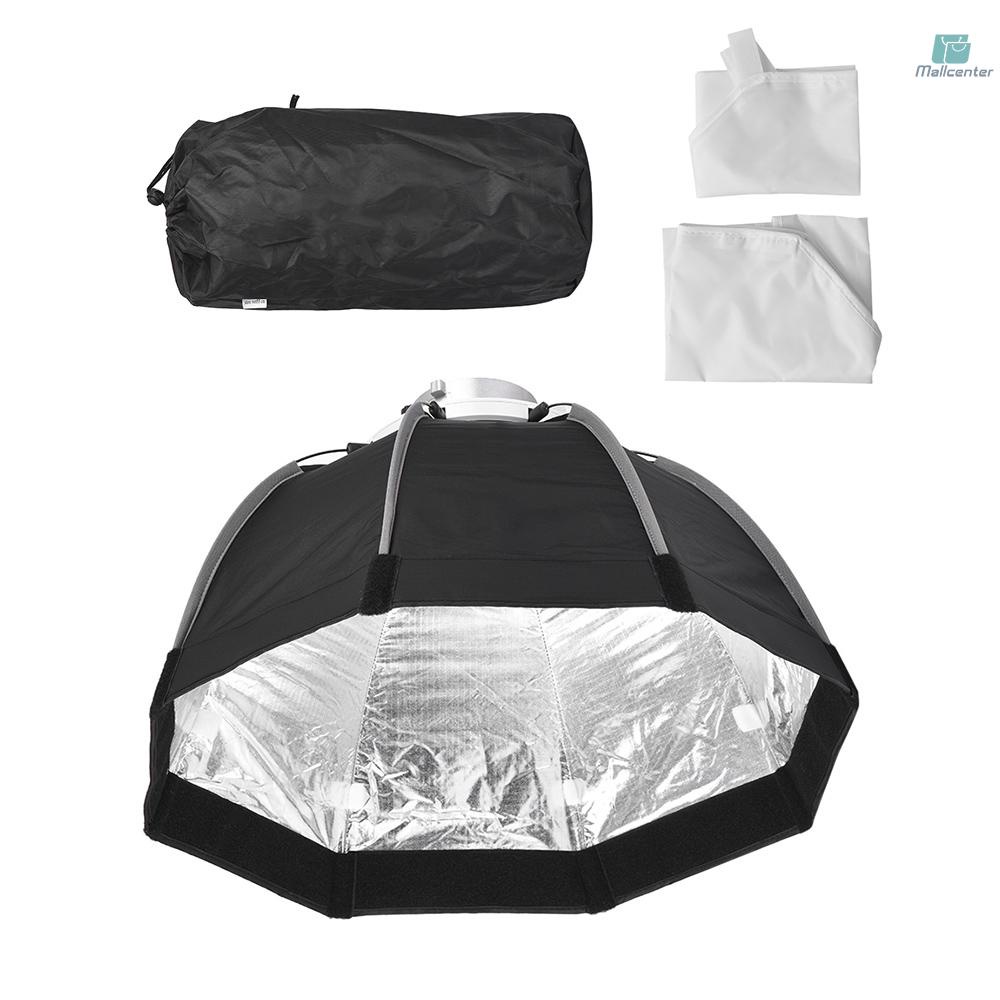 55cm Foldable 8-Pole Octagon Softbox with Soft Cloth Carrying Bag Bowens Mount for Studio Strobe Flash Light