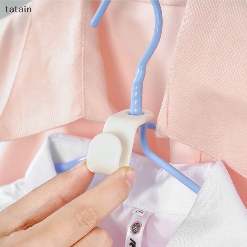 Móc Nối Treo Quần Áo Bằng Nhựa Chống Trượt Tiết Kiệm Không Gian