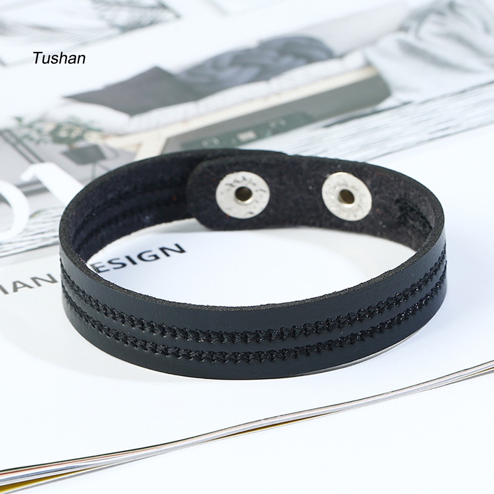 Vòng Tay Giả Da Thêu Họa Tiết Phong Cách Cổ Điển Thanh Lịch Dành Cho Cả Nam Và Nữ