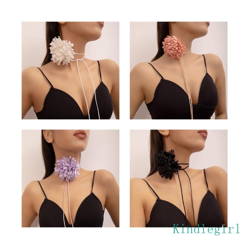 Vòng Cổ Choker Vải Hoa Xinh Xắn Thời Trang Cho Nữ