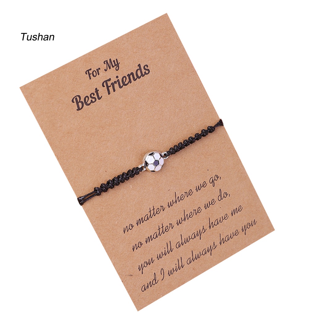 Vòng Tay Dây Bện Mặt Quả Bóng Có Thể Điều Chỉnh Thời Trang