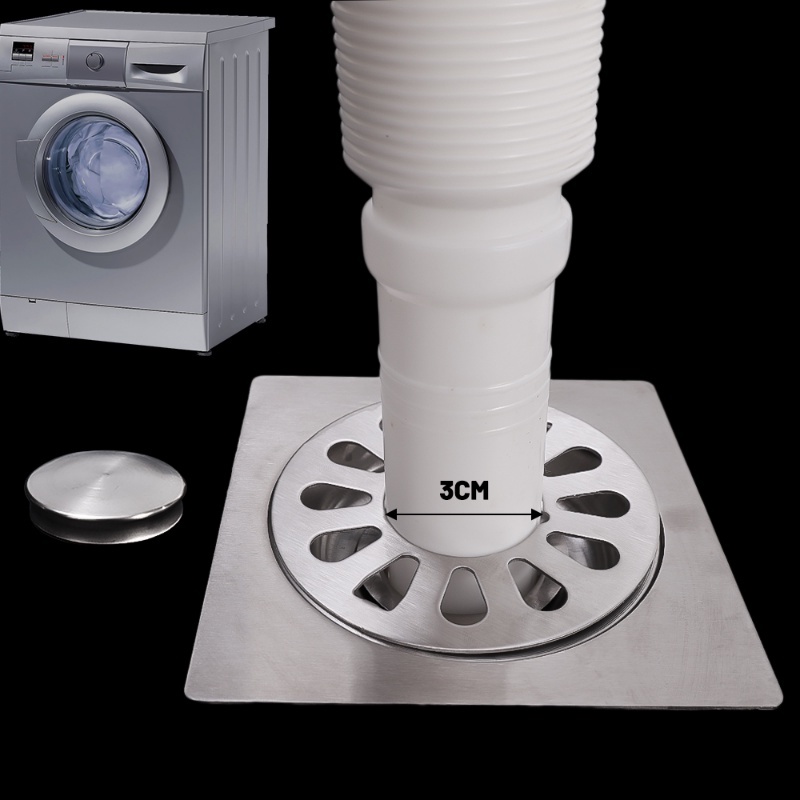 Nắp Đậy Cống Thoát Nước Sàn Nhà Bằng Thép Không Gỉ 304 Chống Mùi Hôi Chống Côn Trùng