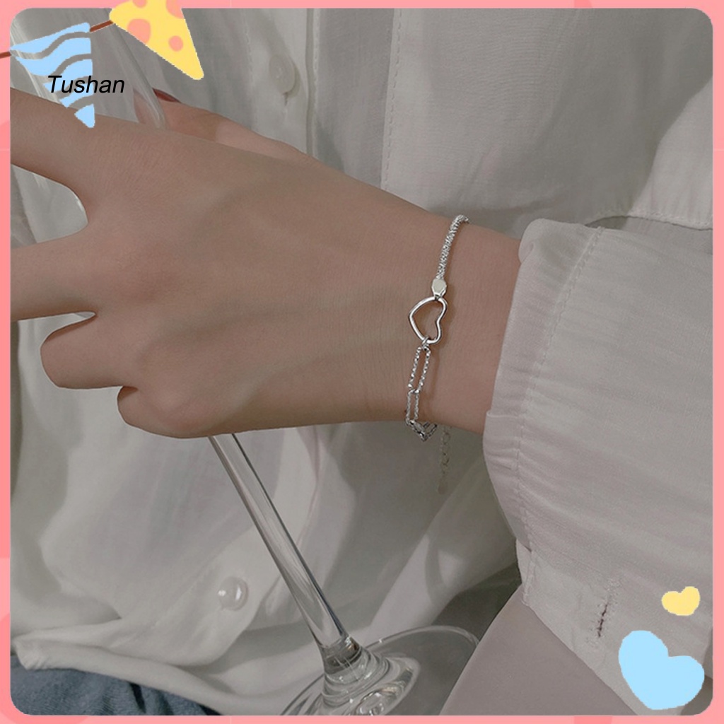 Vòng Đeo Tay Mạ Điện Sáng Bóng Họa Tiết Hình Học Có Thể Điều Chỉnh Cho Nữ