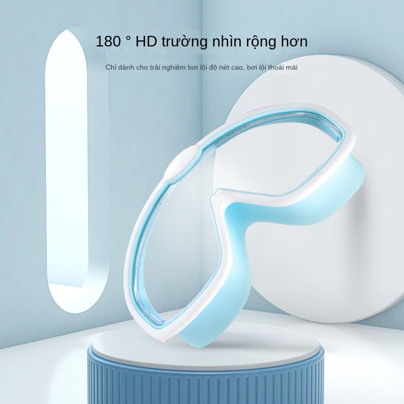 Kính Bơi Gọng Lớn Chống Sương Mù Không Thấm Nước Chuyên Nghiệp Cho Bé