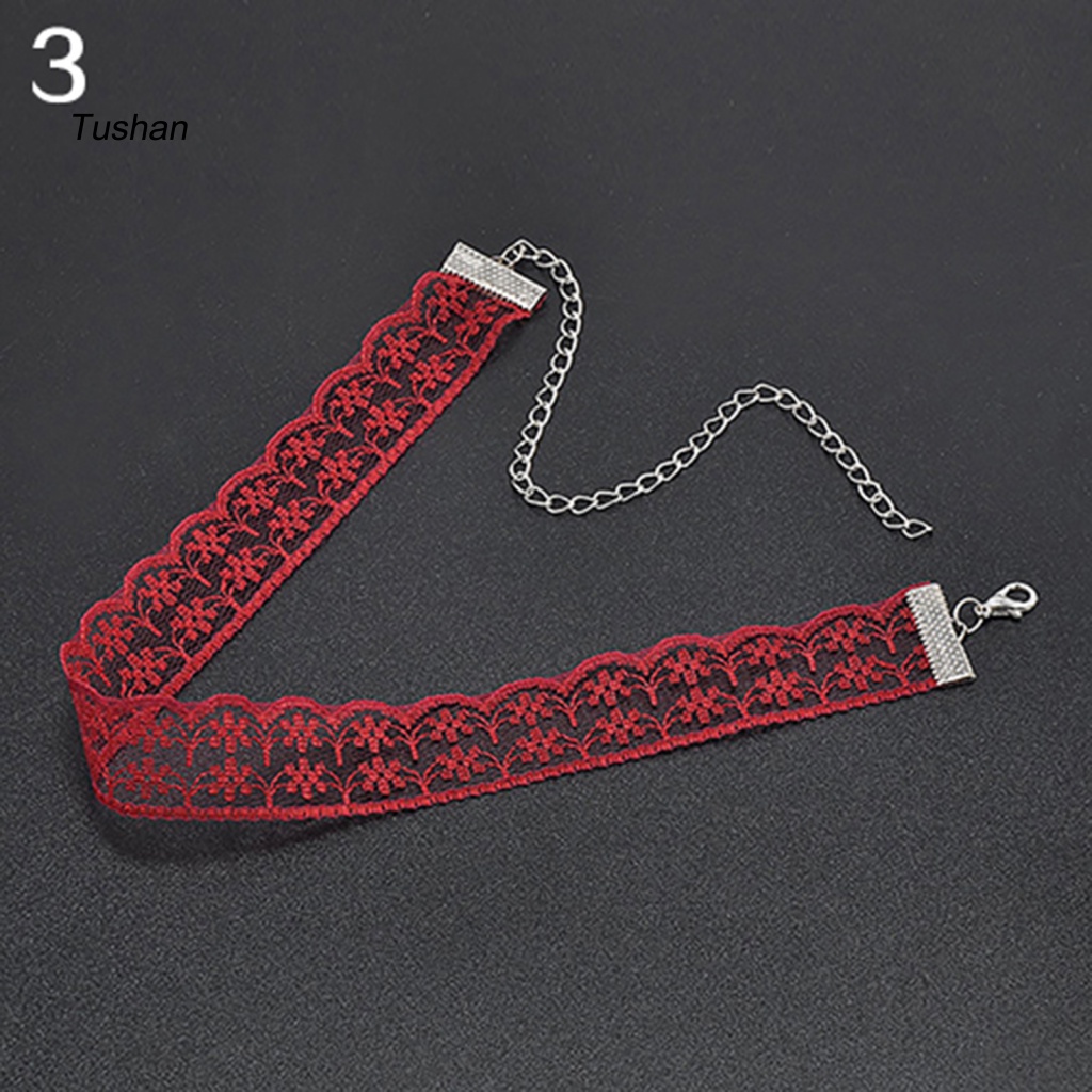 Vòng Cổ Choker Phối Ren Hoa Phong Cách Bohomian