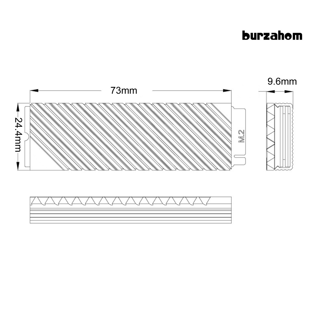 Quạt Tản Nhiệt M.2-3 Bằng Hợp Kim Nhôm Cho M.2 2280