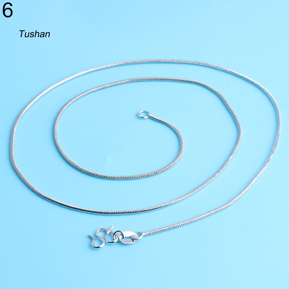 Vòng cổ Mạ Bạc 18 / 16 inch Thời Trang Cho Nữ