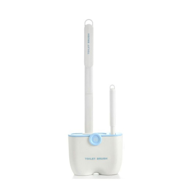 Bộ Cọ Chà Toilet Bằng Silicon Mềm Không Dính Kèm Giá Đỡ Gắn Tường Tiện Dụng