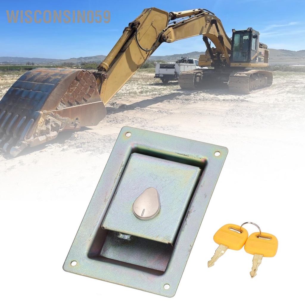 Wisconsin059 Chốt cửa bên máy bơm thủy lực có chìa khóa Khóa nắp động cơ cho Daewoo DH200