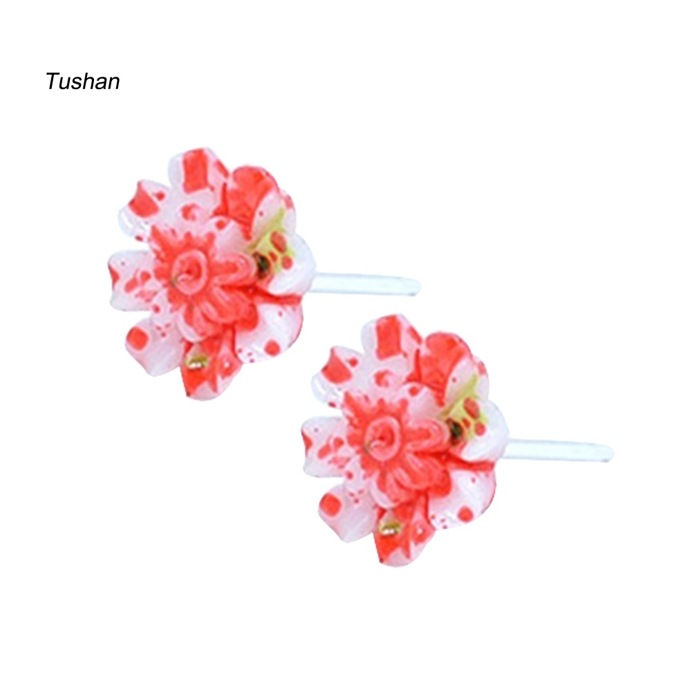 Set 6 Đôi Khuyên Tai Hình Hoa Cúc Nhiều Màu Sắc Dễ Thương Dành Cho Nữ