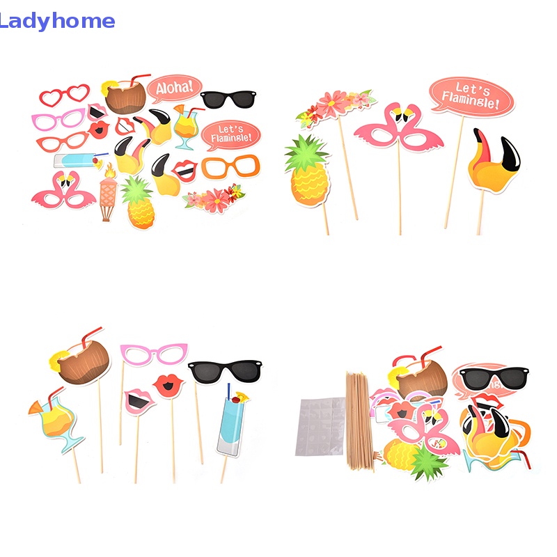 Set 21 Phụ Kiện Chụp Ảnh Phong Cách Hawaiian Cho Nữ