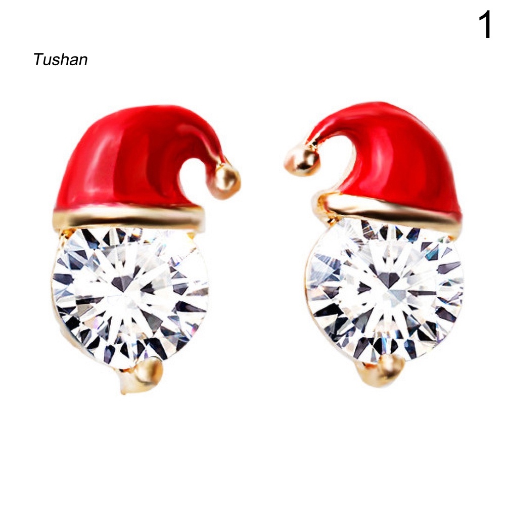 Khuyên Tai Nữ Hình Nón Giáng Sinh Thời Trang