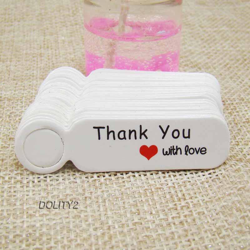 [Dolity2] 100 Thẻ Giấy Treo Có Lỗ Dùng Để Treo Quần Áo Trong Ngày Lễ Tình Nhân