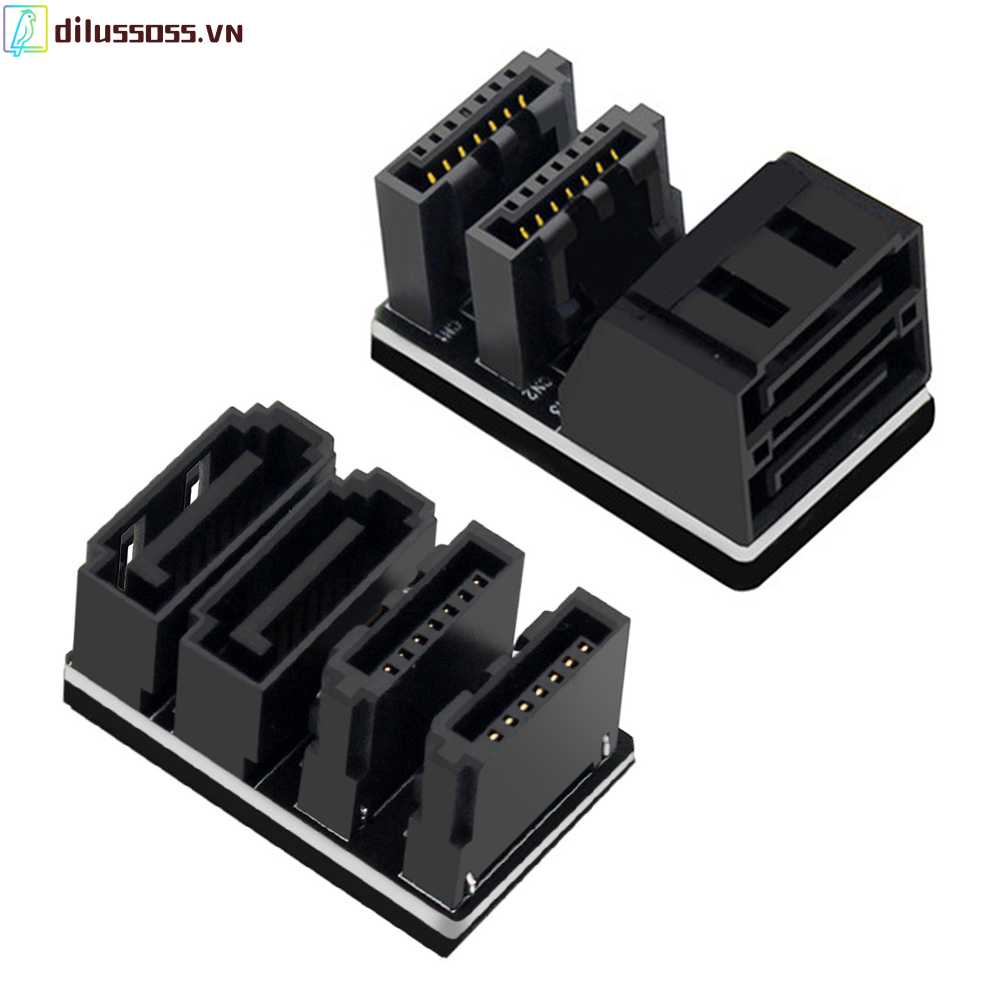 Bộ Chuyển Đổi 2 SATA 7Pin Male Sang Female Cho Bo Mạch Chủ