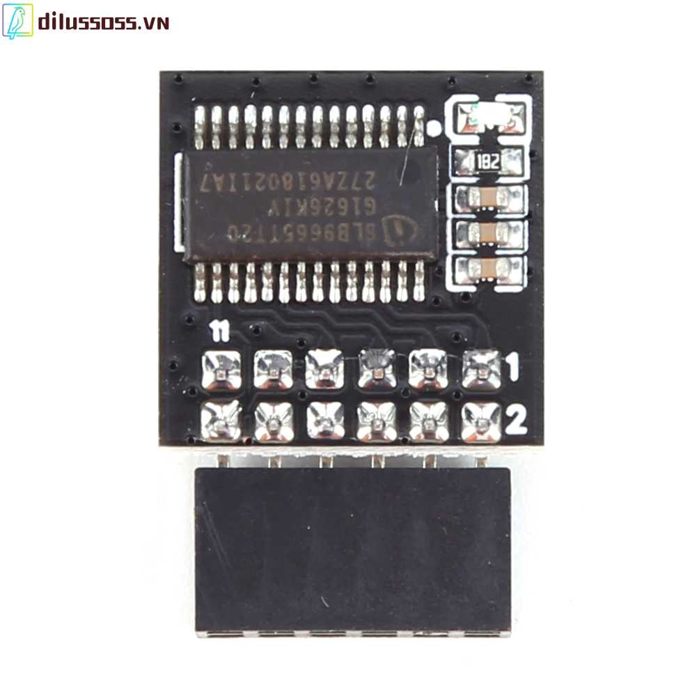 Mô Đun An Ninh Mã Hóa TPM 2.0-9665 12Pin Cho Thẻ Bài Gigabyte