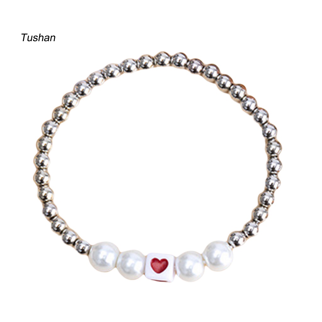 1 Bộ Vòng Đeo Tay Hai Lớp Xỏ Hạt Lấp Lánh Phong Cách Bohemia