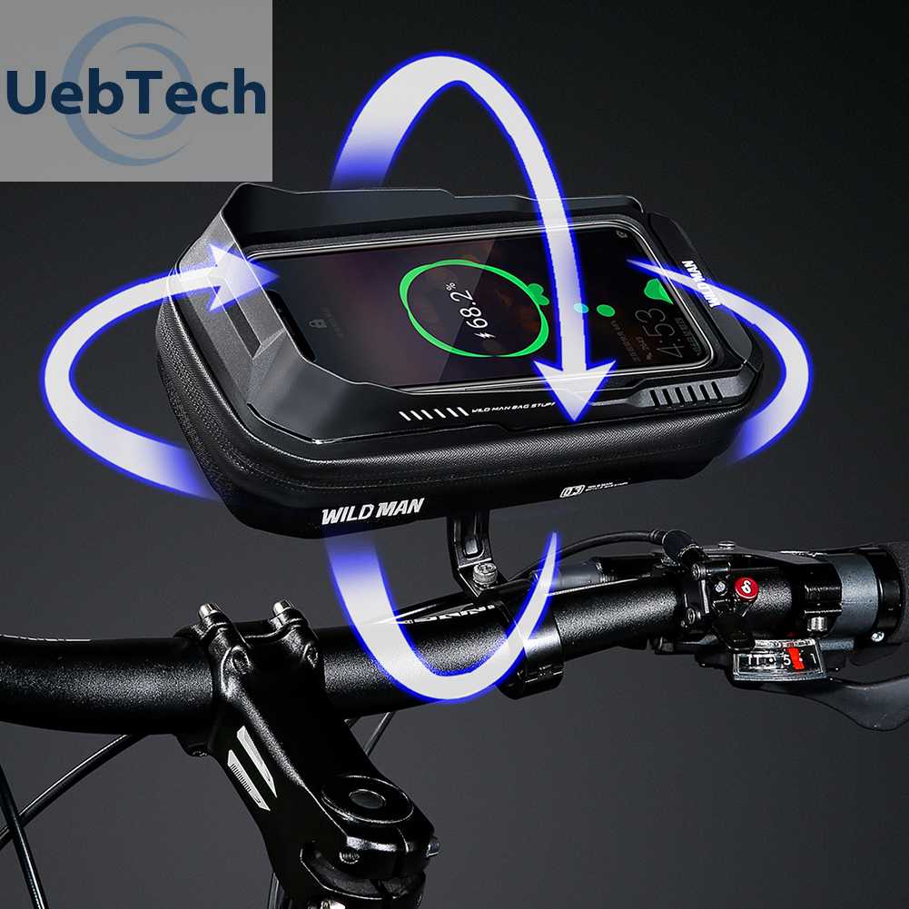 Túi Đựng Điện Thoại Cảm Ứng Màn Hình 0.6L Chống Thấm Nước Gắn Tay Lái Xe Đạp