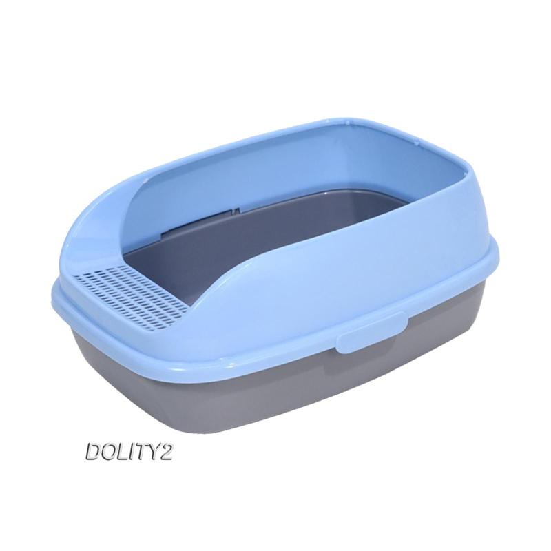 [Dolity2] Hộp Cát Lớn Chống Văng Nước Cho Mèo