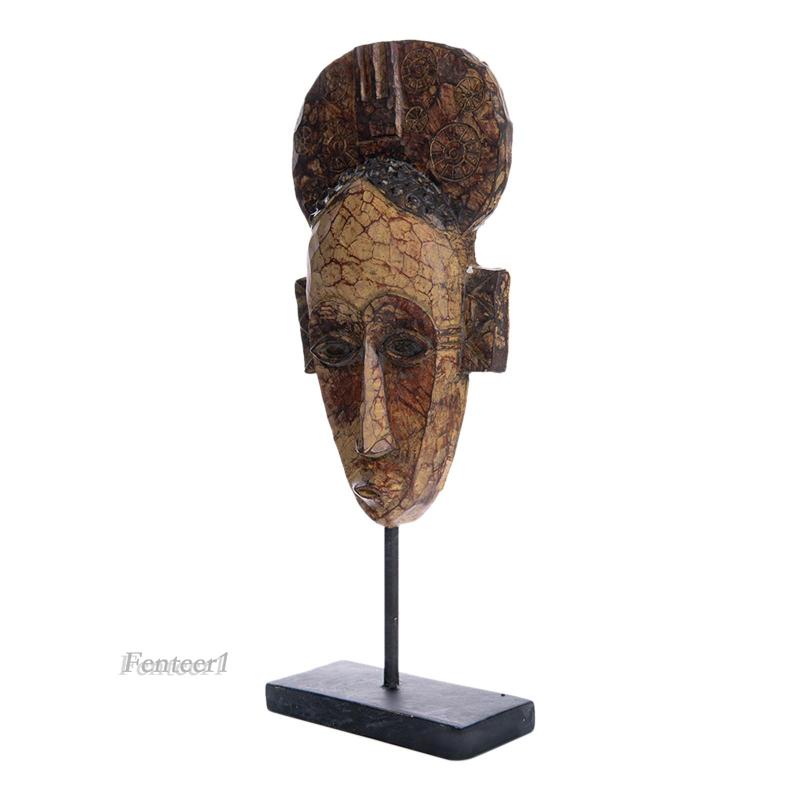 [Fenteer1] Tượng Đầu Người Phụ Nữ Châu Phi Sưu Tầm Cho Văn Phòng