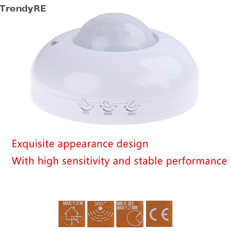 Nhẫn Xoay 360 Độ Hợp Thời Trang° Đèn Gắn Trần Cảm Biến Chuyển Động PIR