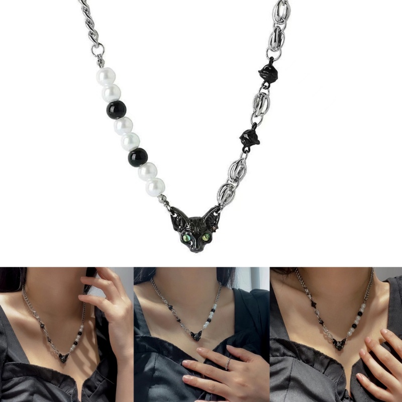 Vòng Cổ Choker Mặt Mèo Thời Trang
