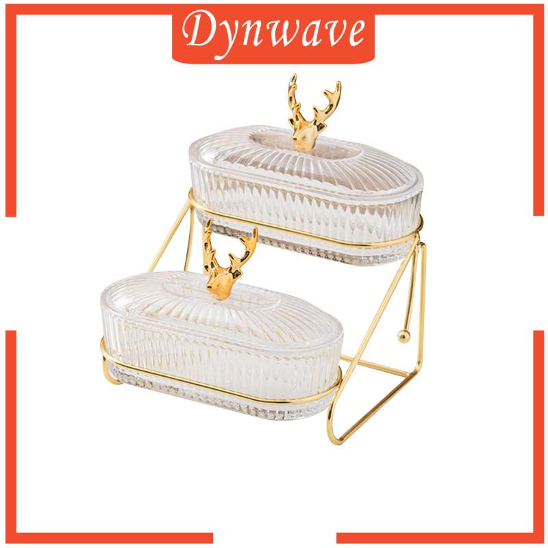 Khay Phục Vụ Thức Ăn Khô 2 Tầng Đa Năng